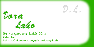 dora lako business card